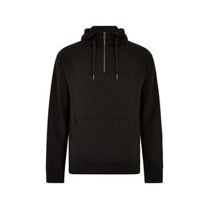 Kustom Kit Mens Quarter Zip Regular Hoodie / Black